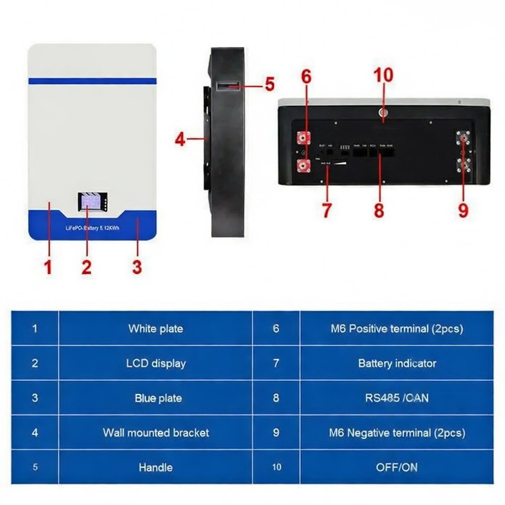 Futurevolt 51.2.V 100AH/200AH LiFePO4 Battery with BMS - Image 3